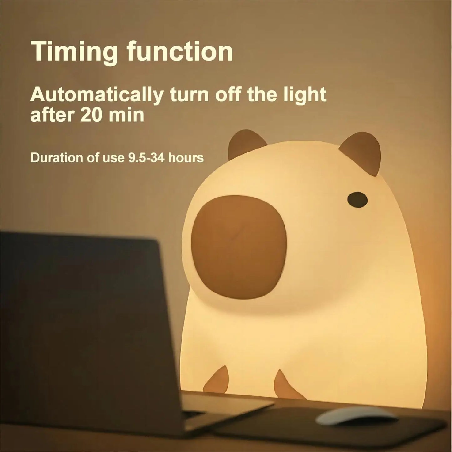 Cute Capybara lamp